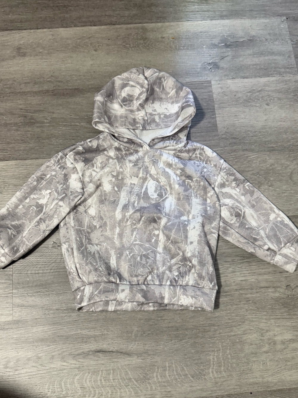 White Camo Toddler Hooded Sweatshirt
